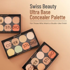 Panstick SB-1402 Concealer Palette Swiss Beauty Ultra Base Concealer Palette | Light Weight Multi-Purpose Concealer Color Corrector Palette
