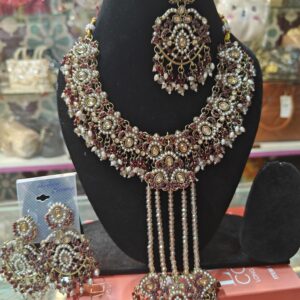 Elegant pakistani jhumar Bridal Necklace Set