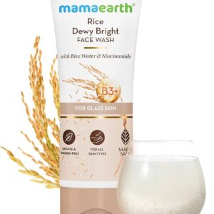 Mamaearth Rice Dewy Bright Face Wash (100 ml)