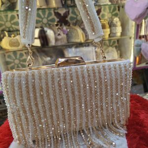 Elegant Crystal Fringe Hand Purse