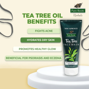 Pure Roots Herbals Tea Tree Face Wash (100 ml).